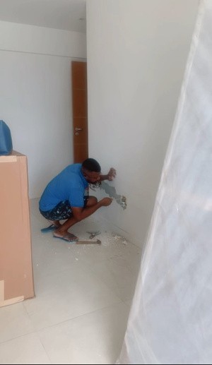 Imóvel em preparação durante a etapa de diagnóstico